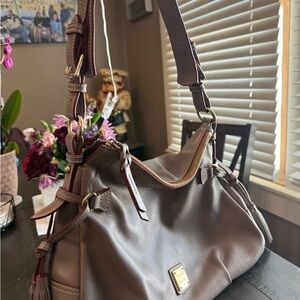 stone with oxblood detailing